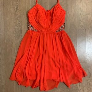 Coral Homecoming Dress